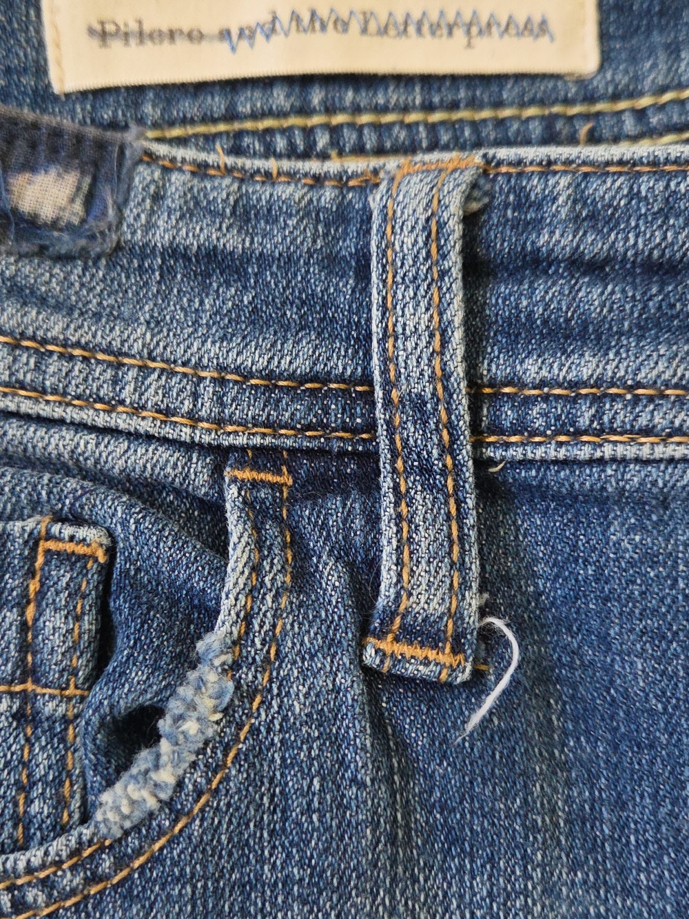 Anthropologie Pilcro Hyphen Patchwork Relaxed Jeans  Size 30 - Picture 7 of 12